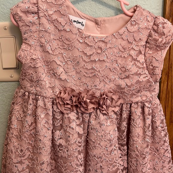 Adorable and Classic Pink Lace Girl Dress - Picture 3 of 6
